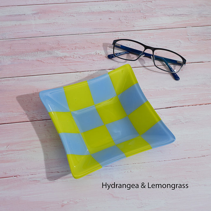 15x15cm "Create your Own" Chequered Dual Coloured Bowl - Oceanside Collection