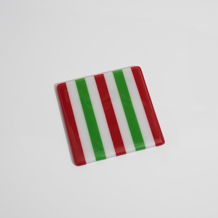 Candy Cane Striped Coaster - Oceanside Collection
