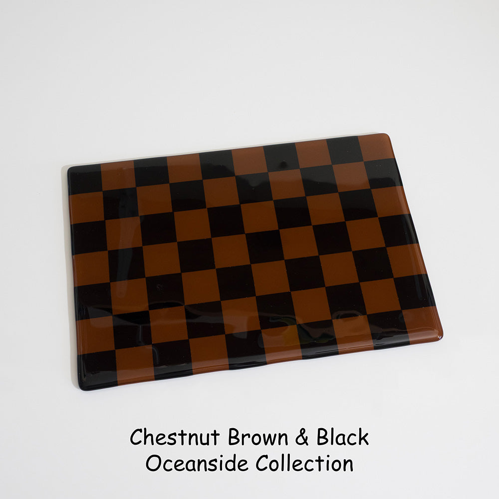 30x21cm "Create your Own" Chequered Dual Coloured Placemat - Bullseye/Oceanside Collection