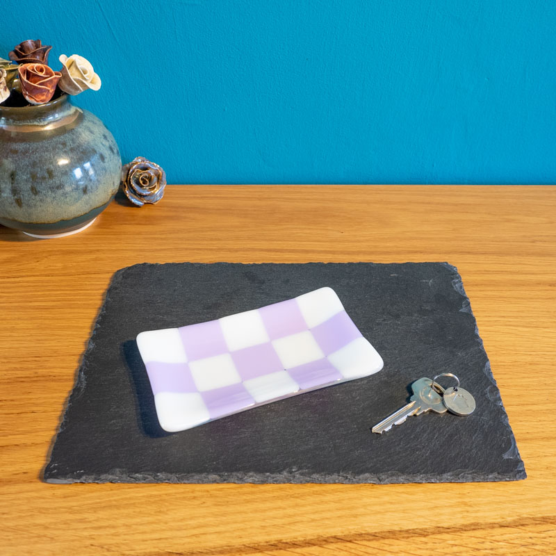 15x8cm Chequered White/Colour Tray image 2