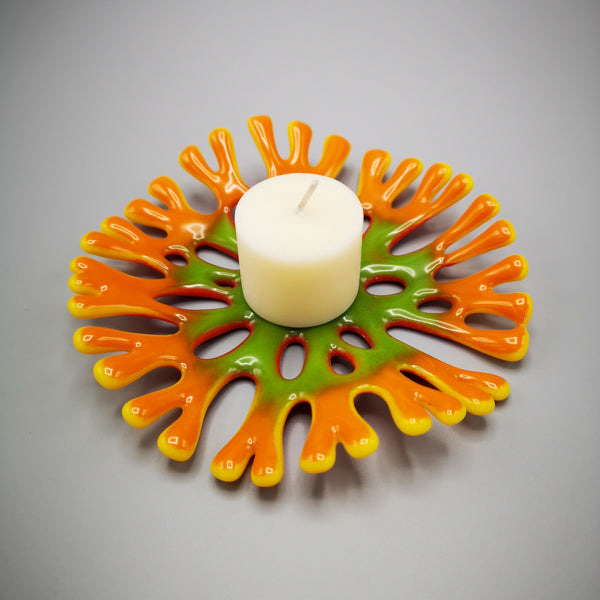 13cm "Eternal Fire" Coral Candle Holder image 0