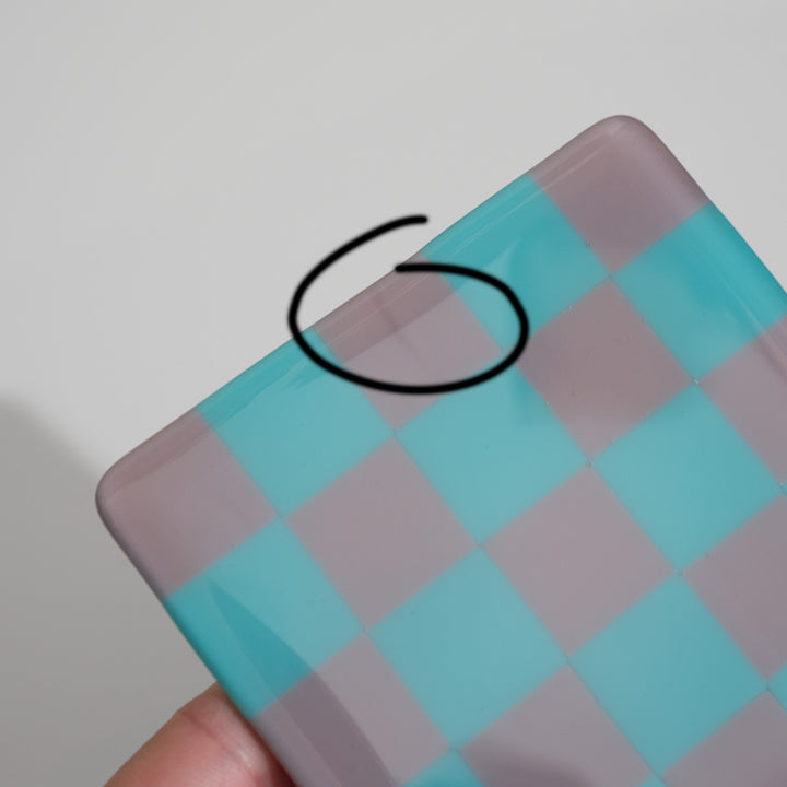 "Seconds" 10cm Violet & Turq Green Coaster (please read full description)