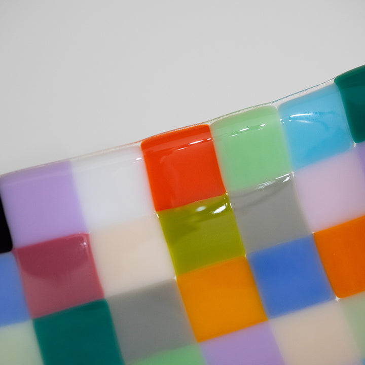 "Seconds" 16x10cm Quilted Chequered Tray (please read full description)