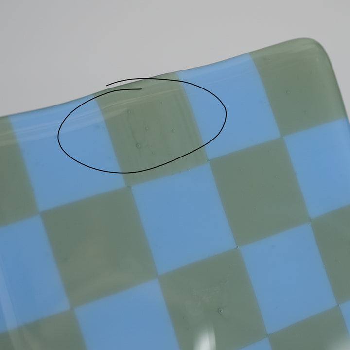 "Seconds" 10cm Celadon &amp; Superior Blue Coaster (please read full description)