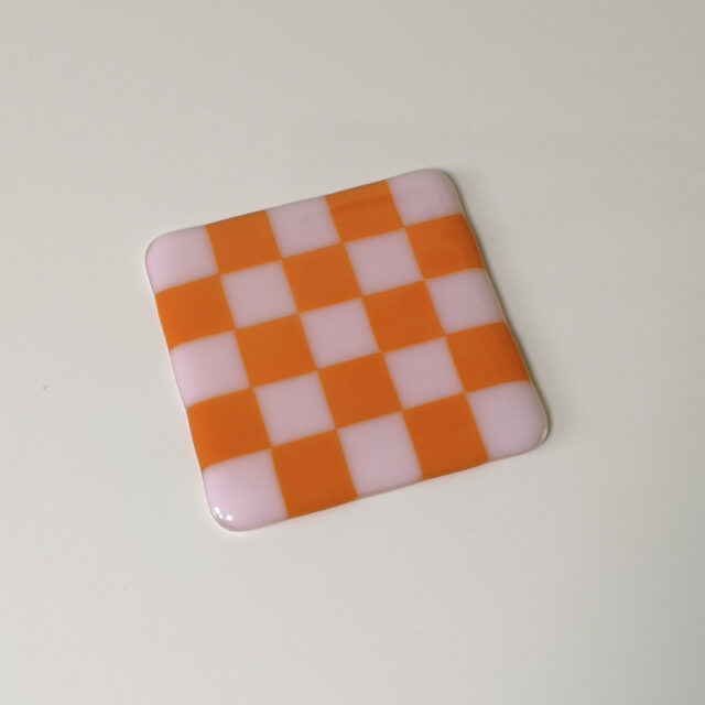 "Seconds" Pink & Orange Coaster
