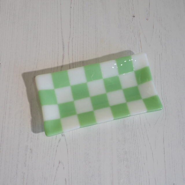 "Seconds" 21x12cm White & Mint Green Tray (please read full description)
