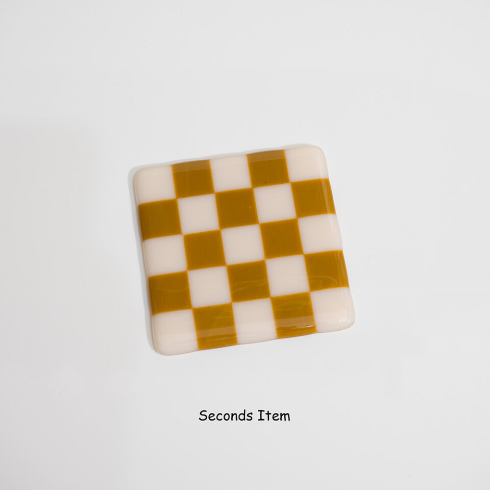 "Seconds" Almond/Butterscotch Coaster (please read full description)