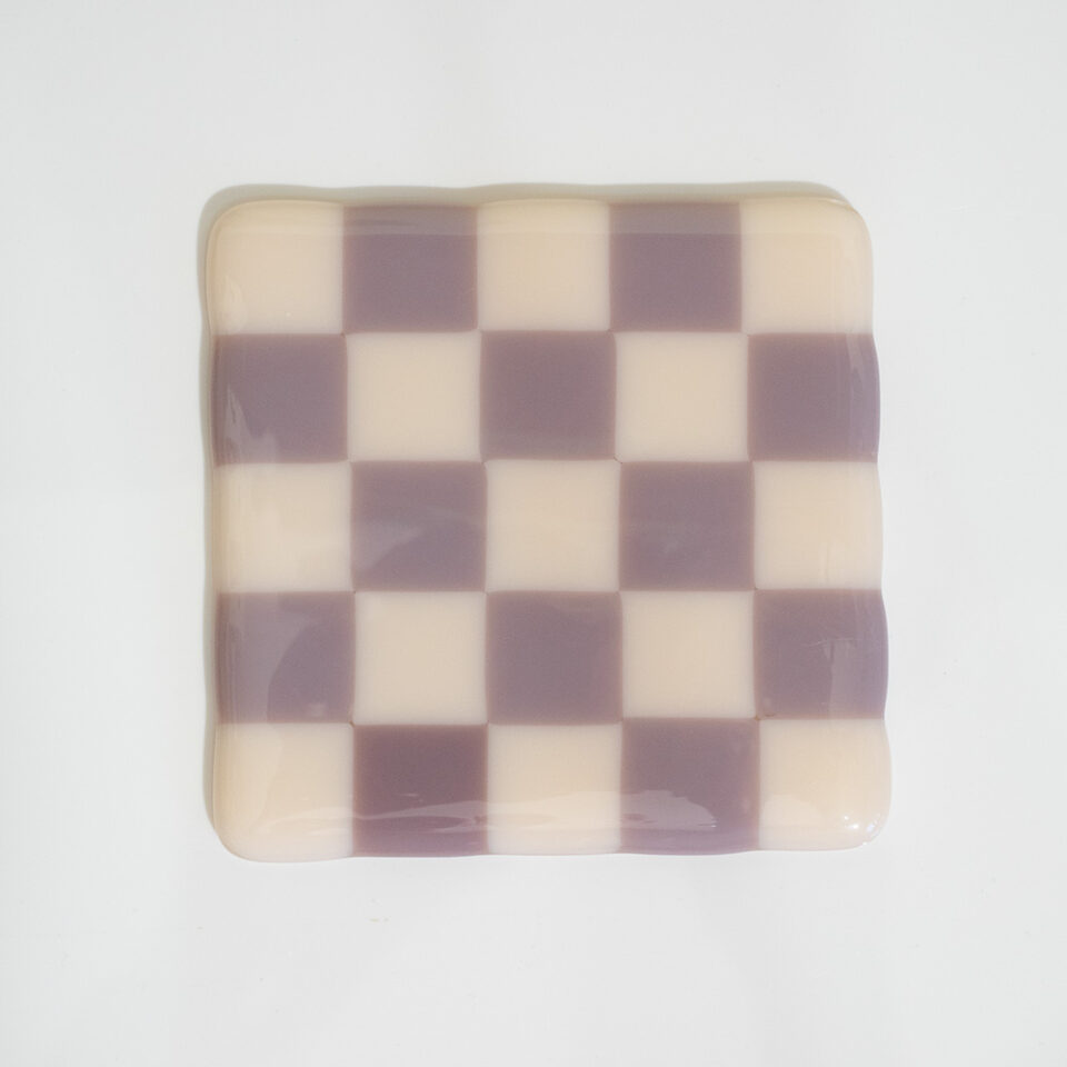 "Seconds" Almond/Dusty Lilac Coaster (please read full description) - Image 2