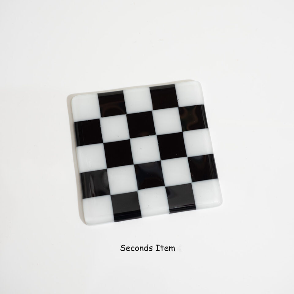 "Seconds" White/Black Coaster (please read full description)