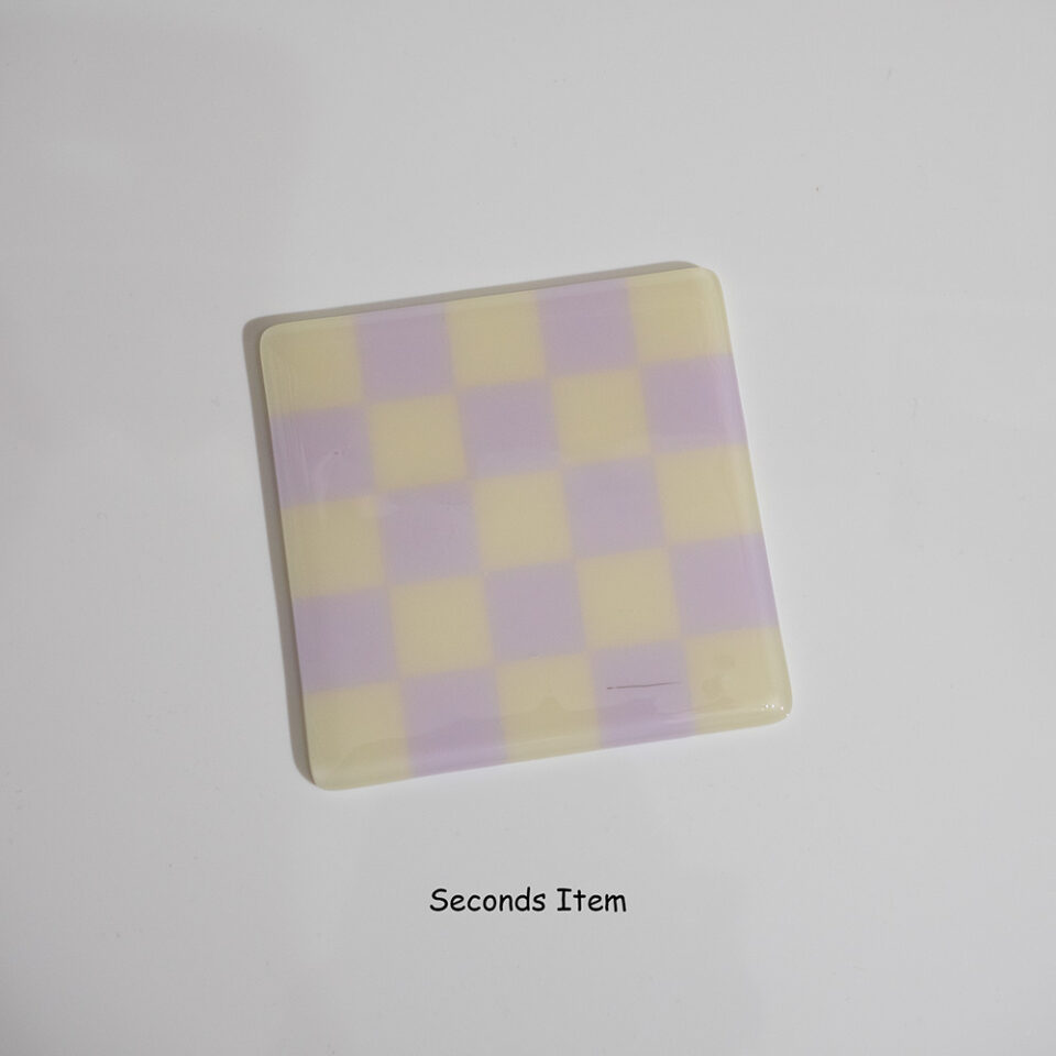 "Seconds" Cream/Mauve Coaster (please read full description)